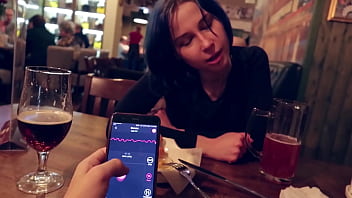 I Made My Stepsister Climax By Remotely Controlling Her Vibrator At The Bar.