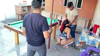 A Group Of Friends Are Playing Pool When One Unexpectedly Forces Oral Sex On Me