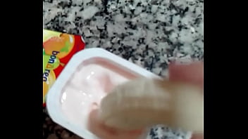 Hot Banana Takes Advantage Of An Innocent Little Yogurt Virgin