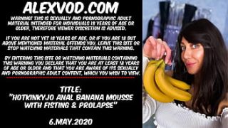 Hotkinkyjo’s Intense Anal Play Featuring Banana Mousse, Fisting, And Prolapse