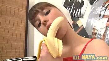 Lil Maya Enjoys A Suggestive Snack With A Banana