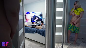 Stepdaughter Secretly Watches Stepfather Again
