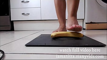 Crushing A Banana With Your Foot