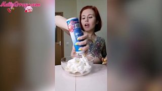 Seductive Desire Barely Dressed Prepares Banana Delight – Kink
