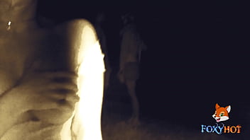 Strolling On The Beach At Night