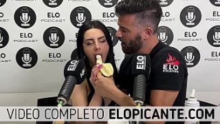 Almonda Sucks On A Banana With Elo Podcast’s Creamy Topping