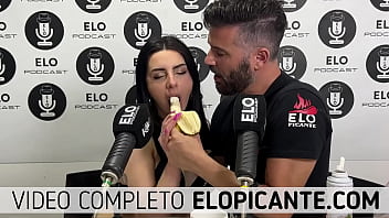 Almonda Sucks On A Banana With Elo Podcast’s Creamy Topping