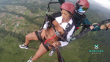 Top Colombian Actress Mariana Martix Enjoys Nude Paragliding While Pleasuring Herself