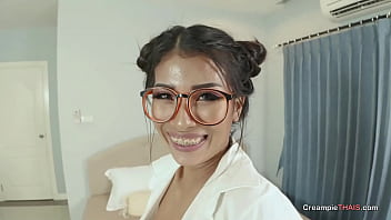 Hot Asian Teacher Takes A Creampie