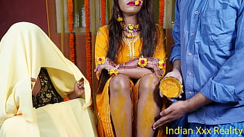 Indian Stepmother And Stepdaughter Haldi Ceremony In Hindi