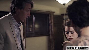 Step-brother Catches His Slutty Step-sis Getting Pounded By Their Step-dad
