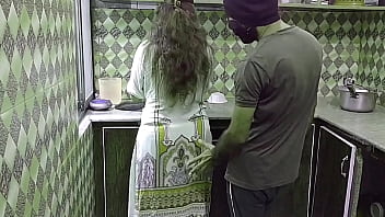 Indian Housewife Seduced In Kitchen During Cooking With Hindi Audio