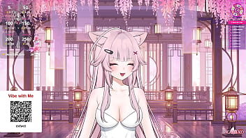 Naughty E-girl Squirts While Teasing Her Customizable Vtuber Avatar In A Slutty Schoolgirl Maid Outfit
