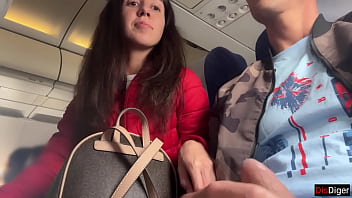 Exposing My Cock And Stroking Off In A Crowded Plane Cabin