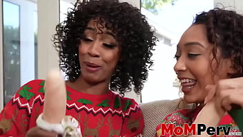 Stepmom Misty Stone And Stepdaughter Sarah Lace Get Nasty In A Wild Three-way