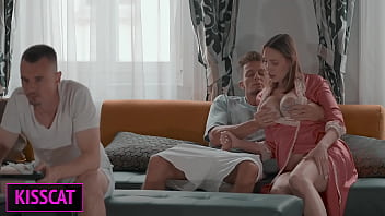 Stepdad’s Raw Lust Unleashed: Fucking The Horny Milf While Her Son Watches Helplessly In Their Shared Bed