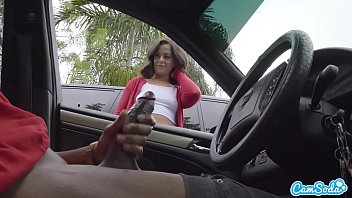 Public Handjob From A Cute Teen After She Spots My Massive Black Cock