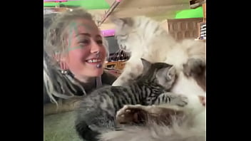 Inked Whore’s Feline Obsession: A Slutty Tribute To Pussy On Her Face And Eyes