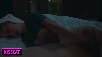 Hotel Room With One Bed, Stepmom Makes Her Stepson Cum Twice