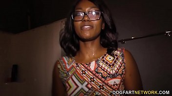 Skyler Nicole’s Ebony Ass Gets Stretched By A Massive Cock At The Gloryhole