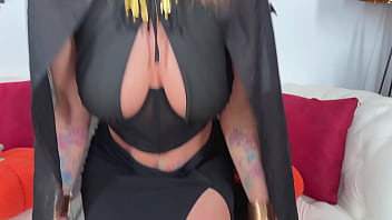 My Slutty Wife Got Her Mouth And Asshole Stuffed On Halloween Night