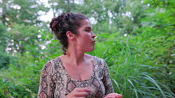 Trailside Milf In A Skimpy Thong Bodysuit