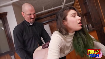 Petite Teen Gets Pounded Hard By A Massive Cock